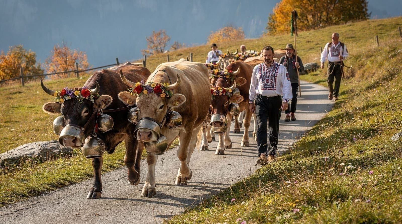 The alpine descent in September