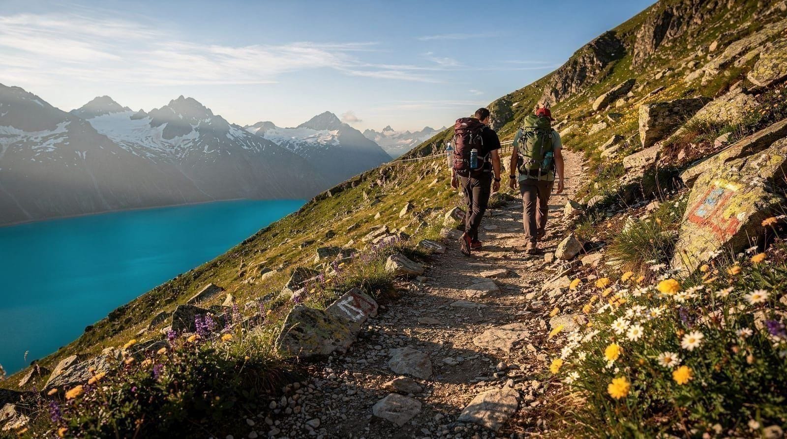 Oeschinensee: il giro del lago, la salita da Kandersteg e il bagno nell'acqua glaciale
