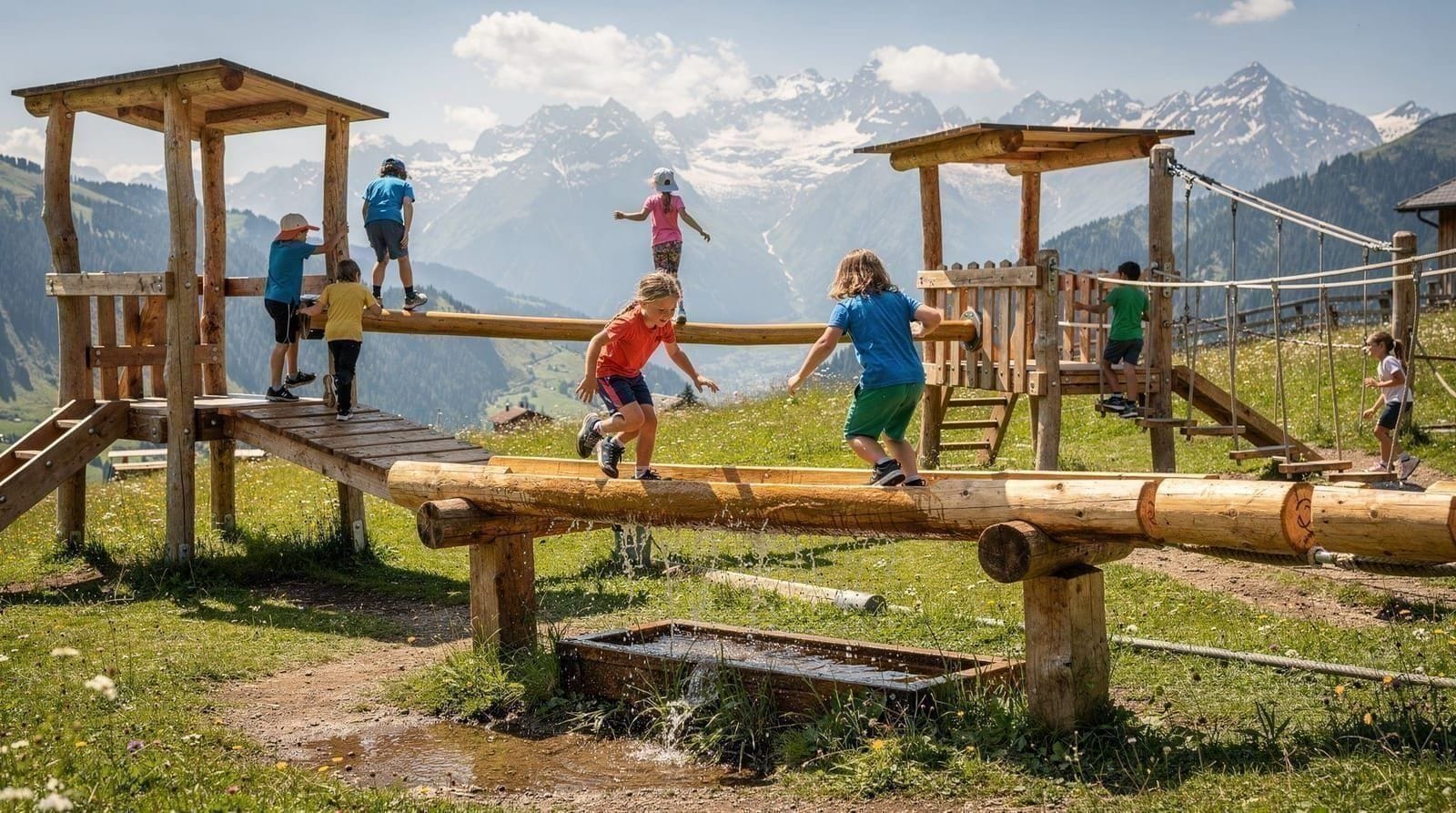 Parchi giochi e parchi avventura sulle montagne sopra Grindelwald