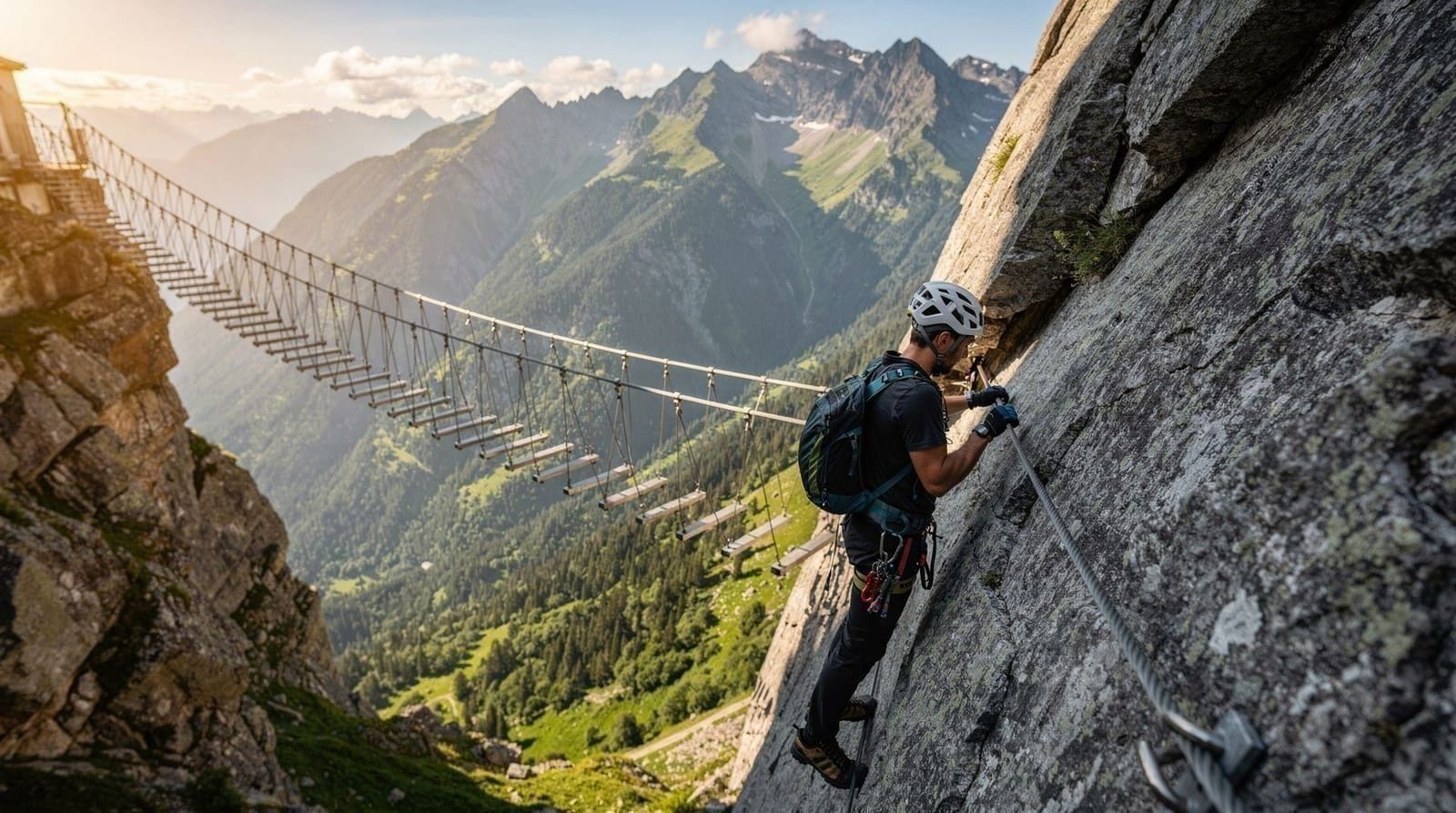 Via ferrata da Mürren a Gimmelwald: percorso, grado e attrezzatura